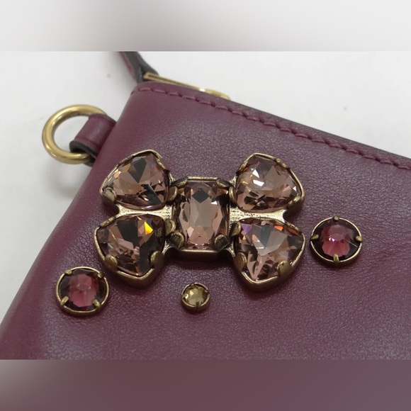 💌 NWT* 2 COACH Wristlet & Pouch Leather VIP Jeweled Bundle Set of 2 - Picture 5 of 16